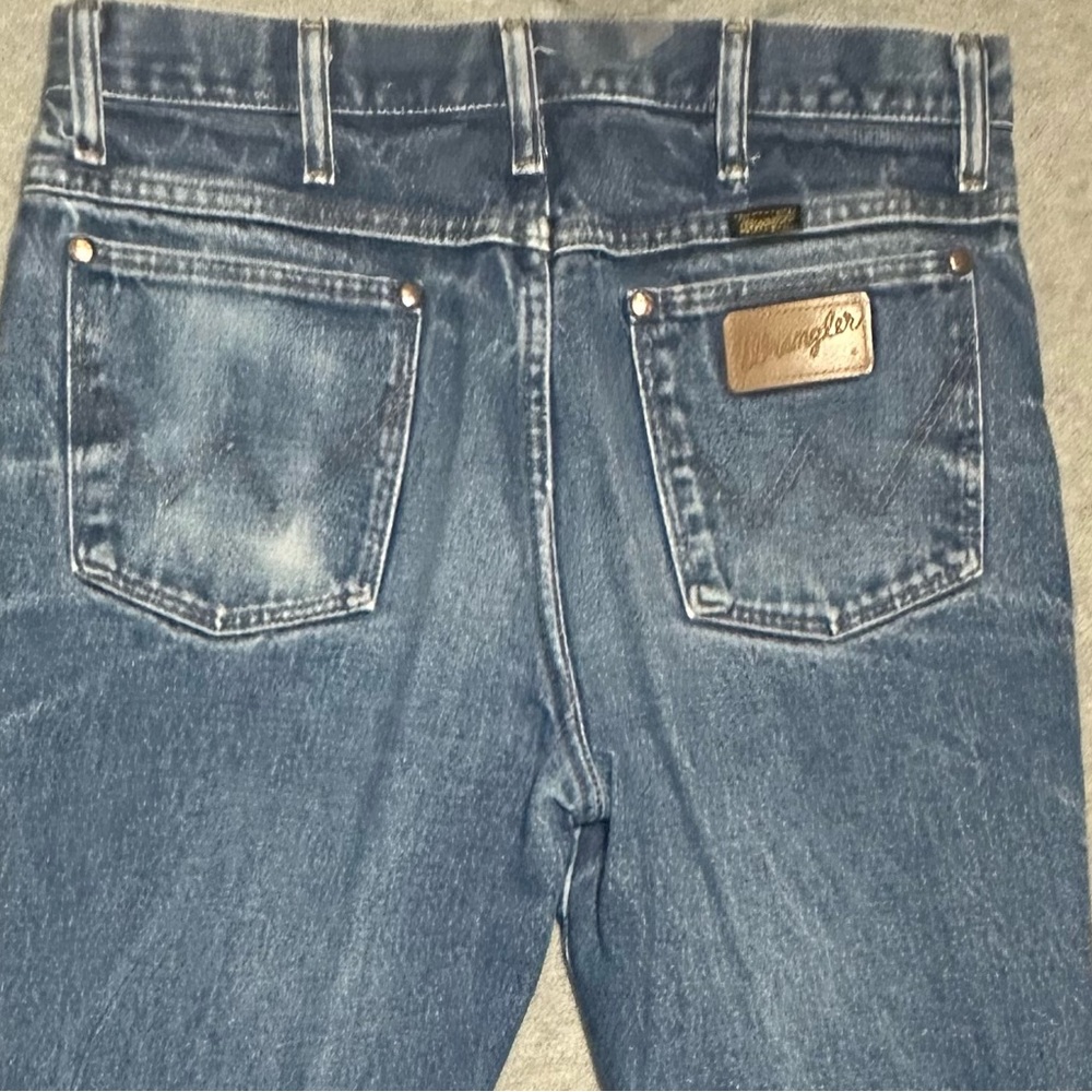 Wrangler Jeans Cowboy Original Fit Blue Straight Western Denim 936 Size 32x30 - Picture 6 of 9
